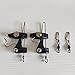 Keproving 2pcs Downrigger Release Clips Outrigger Release Clips for Kite Outriggers Downriggers with Ball Bearing Swivel (Silver)
