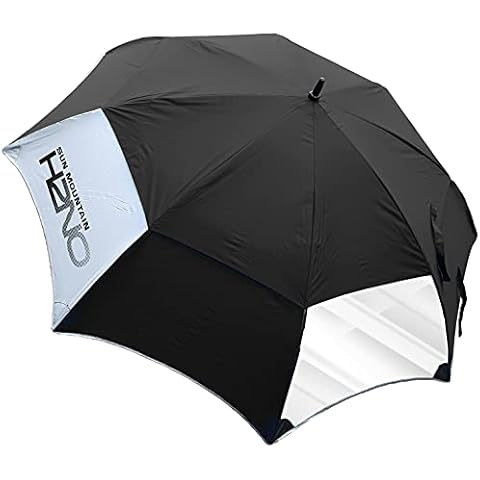 Sun Mountain H2NO Vision Golf Umbrella - 68 Inch Dual Canopy, Double Vision Window, Windproof, Waterproof, Automatic Opening Cover