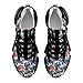 Japan Fish Waves Printed Men's Sneaker Funny Lightweight Running Shoe Tennis Shoes for Men 7women/5men（EUR38）