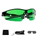 Happy Hydro LED Grow Room Glasses - Green Lens for Protection from LED Lighting - UV Blocking Wrap Around Design