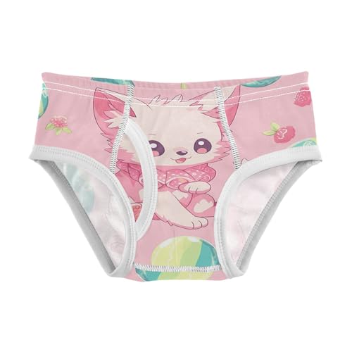 visesunny Boys Cotton Underwear Cat Play Ball Printed Toddler Soft Training Briefs Size 2T-8Y for Kids