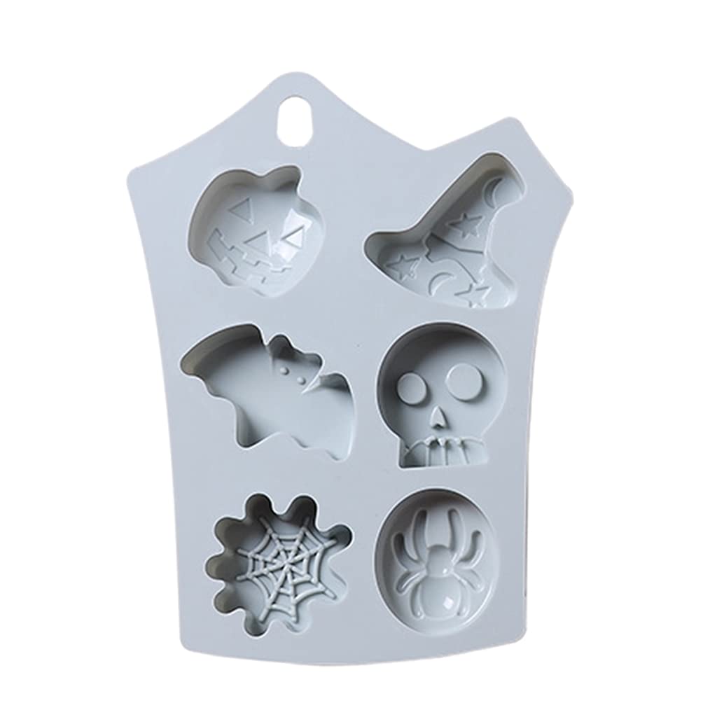 Kalttoy Halloween Fondant Mold Silicone Chocolate Candy Mold for Christmas Birthday Party Cake Decoration Cupcake Sugarcraft Molds