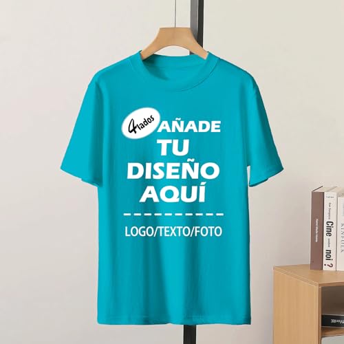 Xenorith Camiseta Personalizada – Camisetas Personalizado para Hombre y Mujer, CREA tu Propia Camiseta Impresa con Logo/Text/Foto, Camisetas de Pareja Fiesta, Regalos Divertidos