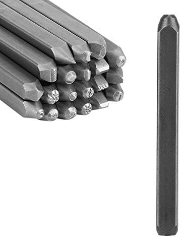 Metal Jewelry Anvil Chisel, Jewelry Punch Stamp Mold, Anvil Chisel Equipment Kit for Jewelry Processing Making Carving Tools + Professional Jewelry Carving Tools