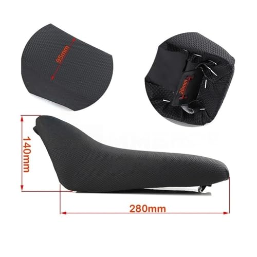Cojín de espuma para motocicleta de 2 tiempos de 43cc a 49cc con funda de asiento duradera 6