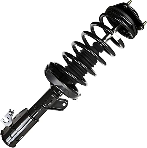 Image of Detroit Axle - Front Struts with Coil Spring + Sway Bars End Link Replacement for 2001 2002 2003 2004 2005 2006 Mazda MPV - 4pc Set