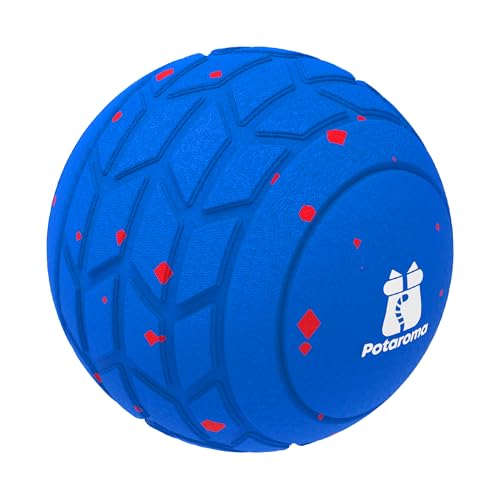 Potaroma Balle pour Chien – Jouet interactif rebondissant, Indestructible et Rechargeable USB (8,1 cm), idéal pour Chiots, Chiens Moyens et Grands