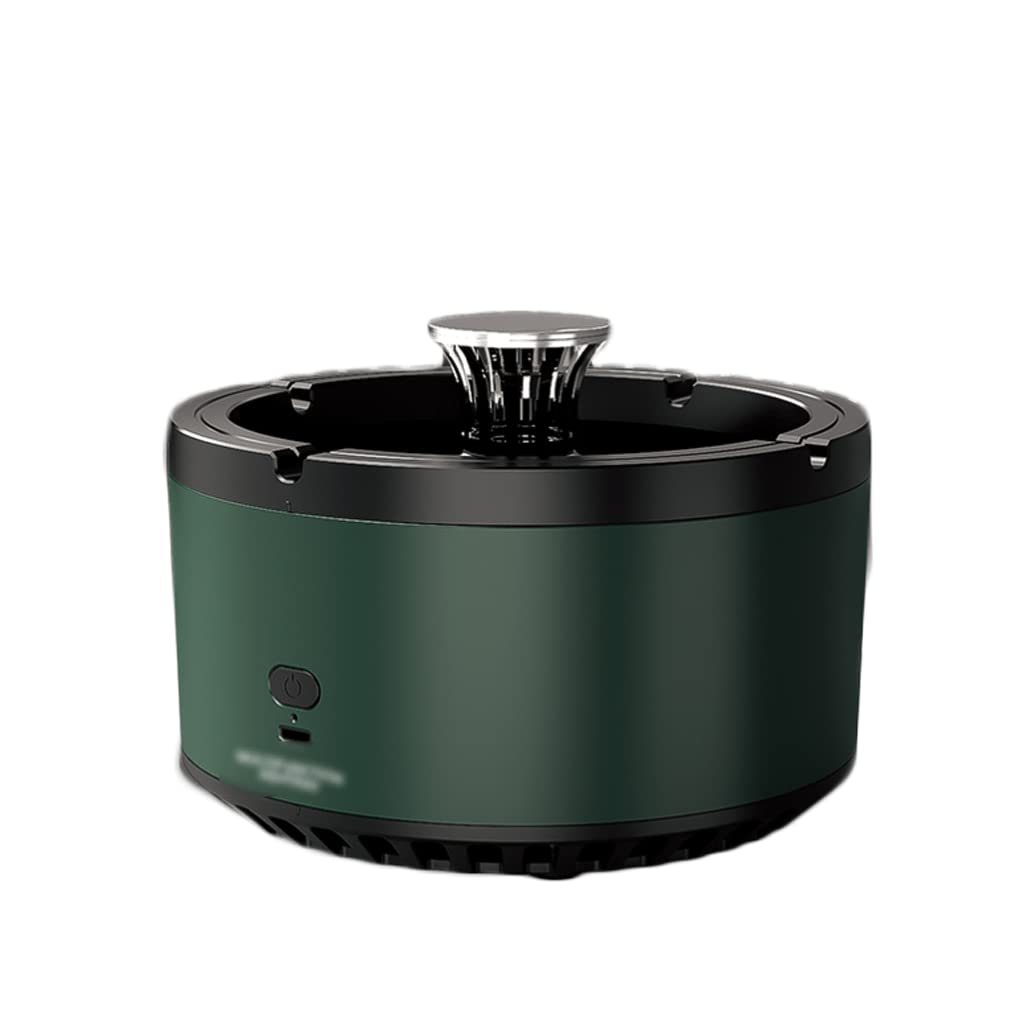 SUREK Elegant Intelligent ashtray plastic Cigarette ash processing device Odor Eliminator Ashtray Craft Table Top Decoration USB charge easy to use