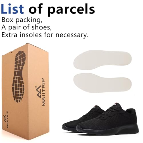 MAIITRIP Mens Walking Shoes,Ultra Lightweight Breathable Tennis Running Shoes Mesh Non-Slip Casual Comfortable Fashion Sneakers Work Gym Workout Athletic Sport Cuhioning Trainers 6