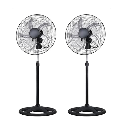 Genérico PACK DE 2 Ventilador de Pie Industrial 18