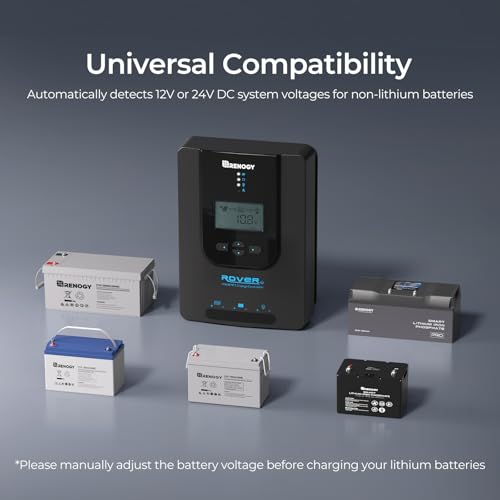 Renogy Charge Controller-Rover 40A MPPT 12V/24V Auto-Detect LCD Display | 99.9% Efficiency for Gel/Flooded/Lithium Batteries | Dual-Peak Tracking & Modbus Support - image 6