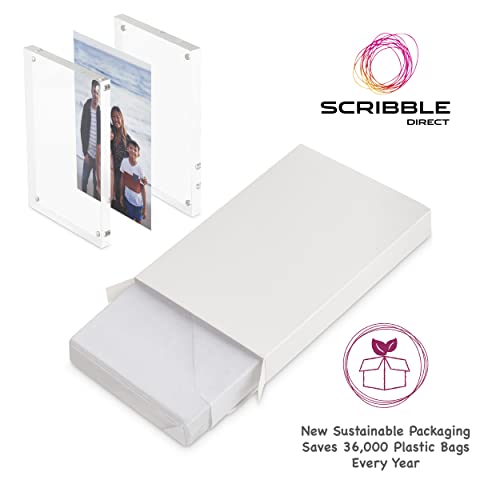 Cadre photo acrylique transparent premium pour exposition sur table - 5
