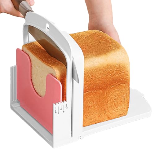 Xijobido Cortador De Pan | Rebanador Manual Para Pan | Herramientas De Cocina Para Rebanar Tostadas Bagels Emparedados Pasteles Asados