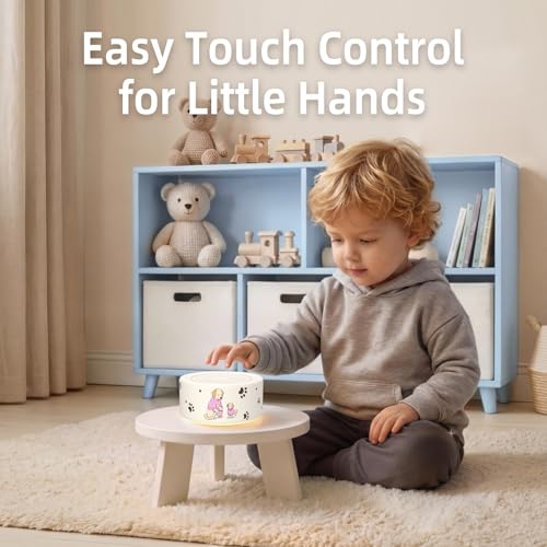 Image of Kipcush White Noise Machine for Baby & Adults, Sleep Sound Machine with 30 Soothing Sounds, 8-Color Night Light, Memory Function, White Noise for Sleeping, Nursery, Office, Travel, Relaxation