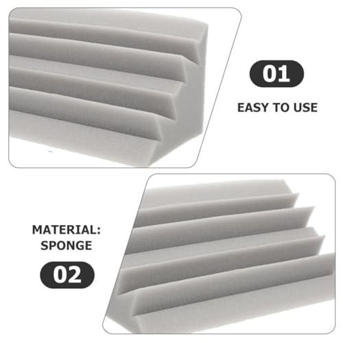 4 piezas Paneles de espuma absorbente de sonido y trampas de graves de baja frecuencia miniatura 2