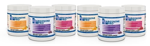 L-ARGININE PRO | 5,500mg L-Arginine Plus L-Citrulline 1,100mg Raspberry, Orange & Grape Powder Drink Mix Supplement for Increased Nitric Oxide Production