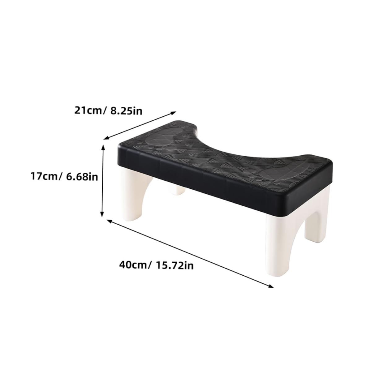 Ipetboom Bathroom Squatting Footstool Non Slip Potty Stool for Adults Compact Design for Optimal Bowel Movement Lightweight and Portable for Home Use and Improved Bathroom