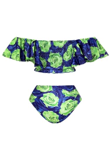 Bikini Taille Haute Fleuri Ventre Plat : Dites Adieu aux Complexes à la Plage - 5