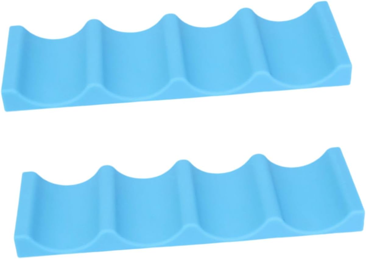 2pcs Silicone Beer Bottle Pad Drink Fridge Organiser Can Beverage Storage Fridge Storage Rack Bar Accessories