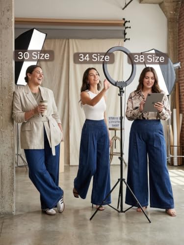Image of GRECIILOOKS Palazzo Jeans for Women | High Waist - Flared Palazzo Pants for Women Wide Leg Denim Casual Trousers | Woman Wide Leg Baggy Jeans Loose Fit Denim Pants with Pockets