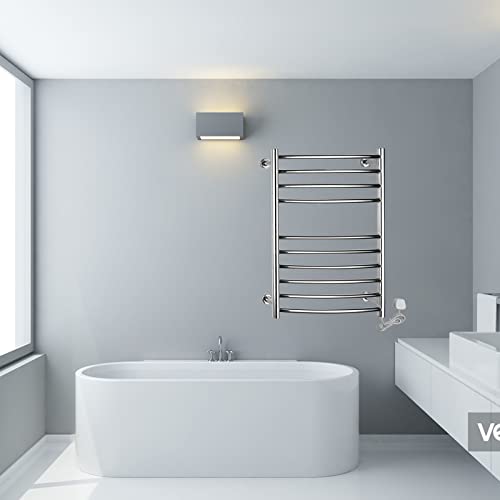 Toallero calefaccionado de 10 barras para baños modernos de pared 6