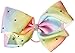 JoJo Siwa 10764695 Pastel Rainbow with Rhinestones Hair Bow Kids Accessory, Large