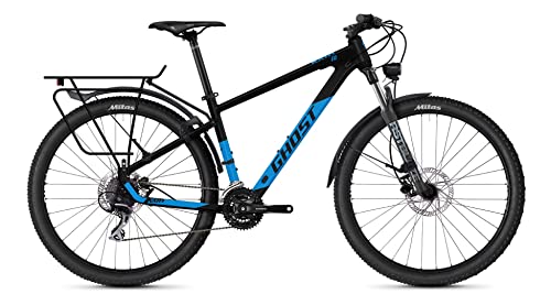 Ghost Kato EQ 27.5R Mountain Bike 2022 (XS/36cm, Black/Bright Blue - Matt)