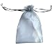 ATCG 25pcs 8x12 Inches Large Drawstring Organza Bags Decoration Festival Wedding Party Favor Gift Candy Toys Makeup Pouches (Silver)