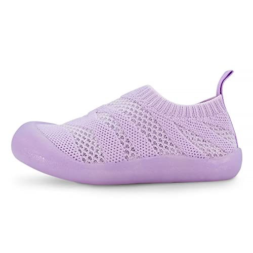 Image of JAN & JUL Slip-on Knit Shoes, Machine Washable and Lightweight Sneakers for Toddler Boys and Girls
