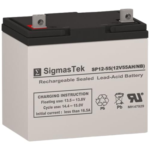 SigmasTek Invacare TDX-SP Compatible Battery, 12V 55Ah NB SP12-55 (NB)