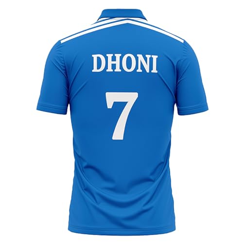Image of Dhoni Jersey 7 Number National Team Cricket Jerseys Team Men's Old Home