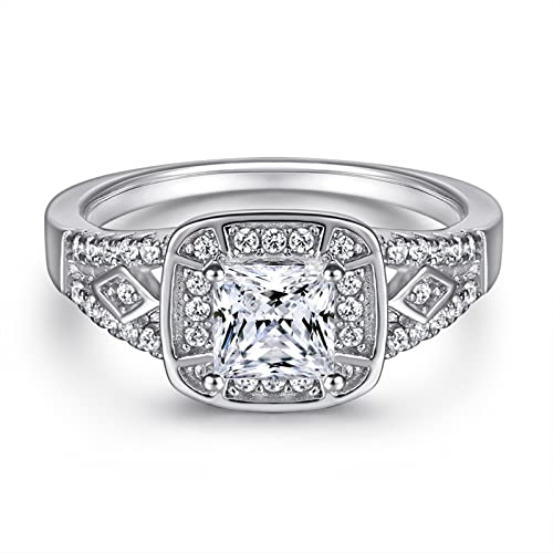 Bague en argent carrée KnSam : offrez le cadeau de mariage idéal pour une femme unique