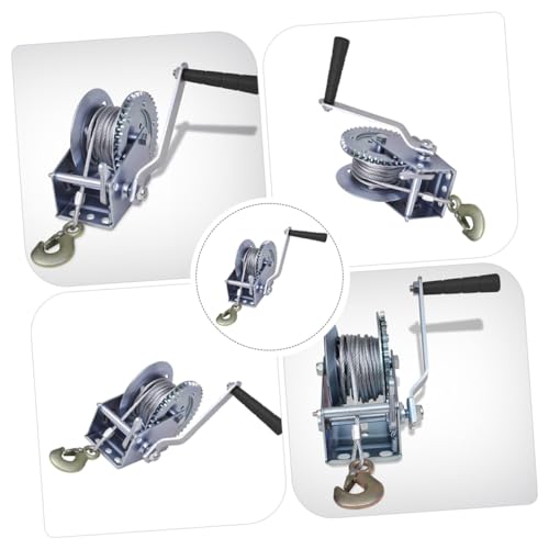 Winche manual con cable de acero de 10m y capacidad 3500lbs miniatura 3