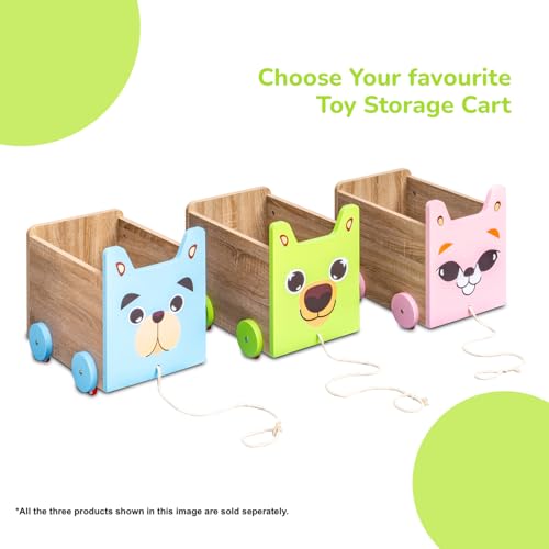 Image of Alex Daisy Toy Storage Box /Cart (Green)