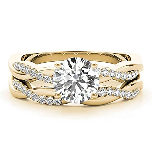 Bridal Set Moissanite/Lab Grown Diamond/Natural Diamond Engagement Rings for women 10K/14K/18K Gold Ring for Women 6 Style Platinum Plated Silver Moissanite Rings2