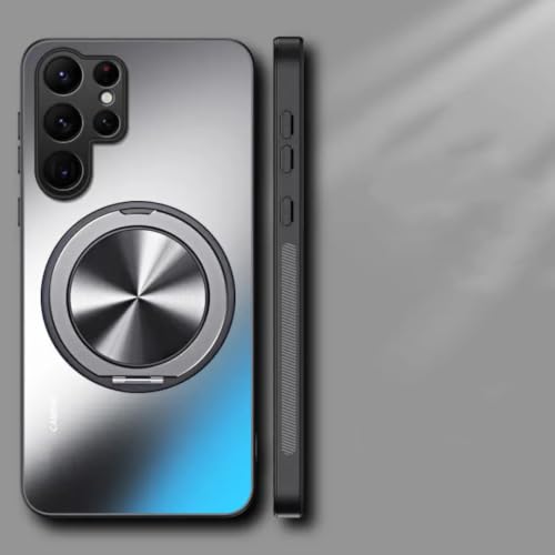 Coque Samsung S24 Plus rigide antichoc grise et protection magnétique dos