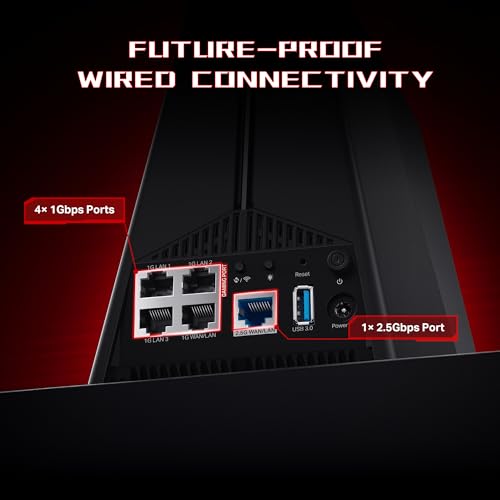 Image of TP-Link Tri-Band AXE5400 Wi-Fi 6E Gaming Router Archer GXE75 | 6-Stream 5.4 Gbps | 1x2.5G + 4x1G Ports, USB 3.0 | Exclusive Acceleration, Gaming Port & Panel, RGB Lighting | EasyMesh, HomeShield