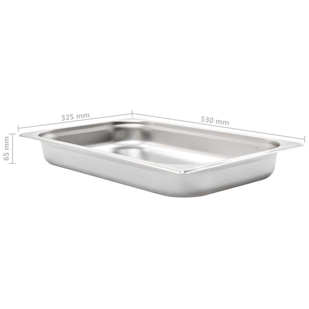 Accesorios para electrodomésticos de cocina Gastronorm contenedores 4 piezas GN 1/1 65 mm acero inoxidable hogar y jardín