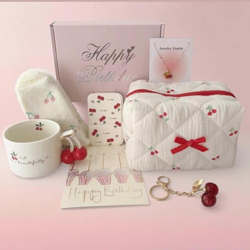 Best Friend Birthday Gifts.Birthday Gifts for Women,Girlfriend.Birthday Gifts for Bestie,teengirl,daughter,Cherry series gifts