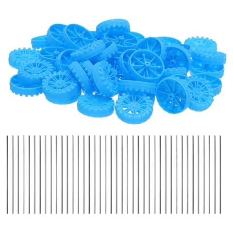 sourcing map 100pcs Toy Car Wheels and Axles Cover