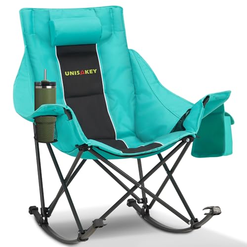 Unisakey Heavy-Duty Rocking Camping Chair
