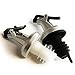 Kerafactum Vertedor con tapa, dosificador, vertedor de botellas, vertedor de chupitos, doble pack para aceite de oliva, licores, vinagre, sirope, dispensador de aceite, clip bloqueable