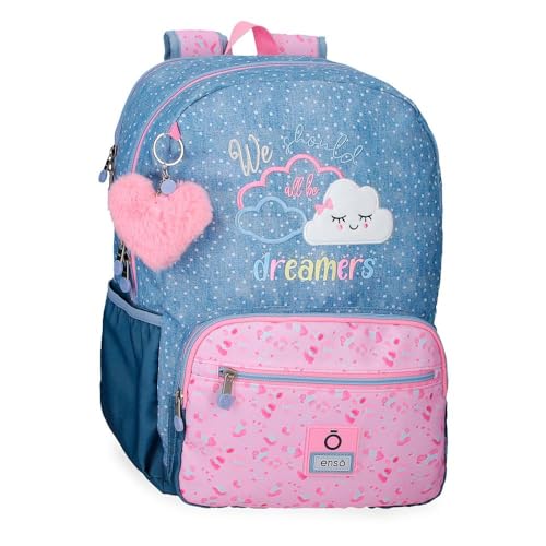 Enso Dreamer Mochila Escolar Azul 32x42x14 cms Poliéster 18,82L