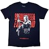 Rock Off officially licensed products Bruce Springsteen 24 Guitar Photo T Shirt S Navy #1