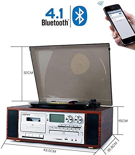 VSDEXR Tourne-Disque rétro, Gramophone, Tourne-Disque Vinyle Bluetooth à entraînement par Courroie à 3 Vitesses Tourne… - Les Beatles, Paul McCartney, John Lennon, RIngo Starr, George Harrison VSDEXR Tourne-Disque rétro, Gramophone, Tourne-Disque Vinyle Bluetooth à entraînement par Courroie à 3 Vitesses Tourne… – Image 7