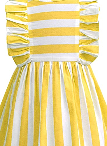 Image of A.T.U.N. (ALL THINGS UBER NICE) Girls Cotton Skater Knee Length Casual Dress | Sleeveless Printed Dress