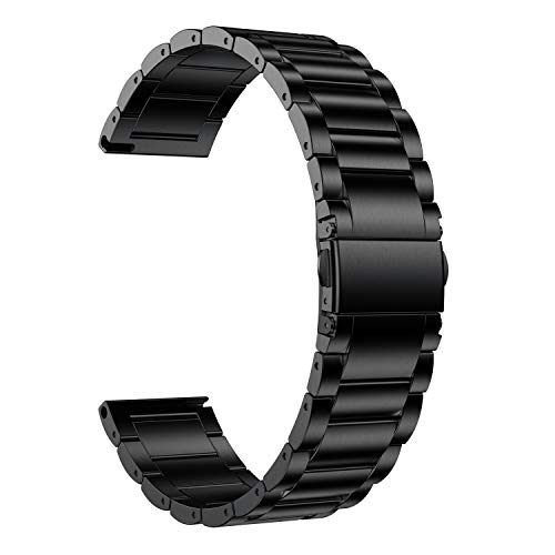 Anrir Garmin Vivoactive 4S�p�o���h�A18mm�X�e�����X�X�`�[���r���v�o���h�AGarmin Venu 2S/Forerunner 255s/255s Music/Vivomove 3S 39mm�o���h�p�AFossil �����p Gen