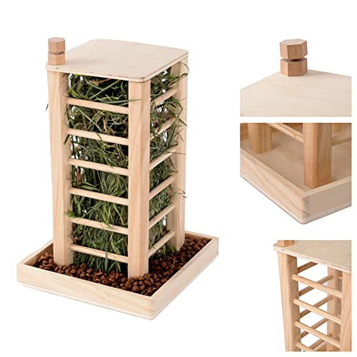 Balama Heuraufe Futternapf, 36x24x24cm - Für Kaninchen, Meerschweinchen, Hasen, Hamster, Mäuse, Ratten