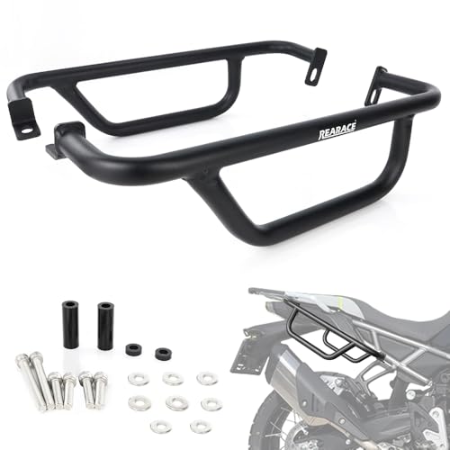 REARACE Side Crash Bars Saddlebag Support Racks Fit for CFMOTO 450MT/IBEX 450 2024-2025 Motorcycle Side Cover Guard