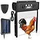 Dreamhigh® Hühnerklappe Solar Mit LCD-Anzeige, Automatische Hühnerklappe Mit Timer & Lichtsensor, Wetterfeste Hühnerklappse Mit Fernbedienung Und Klemmschutz Für Den Stall, Zur Hühnerstall